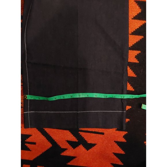 LARRY LEVINE Women's Wide Leg Cropped Stretch Black Jeans Contrast Stitch. Sz 10 - Picture 6 of 8